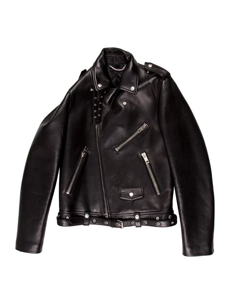 burberry prorsum leather snap jacket